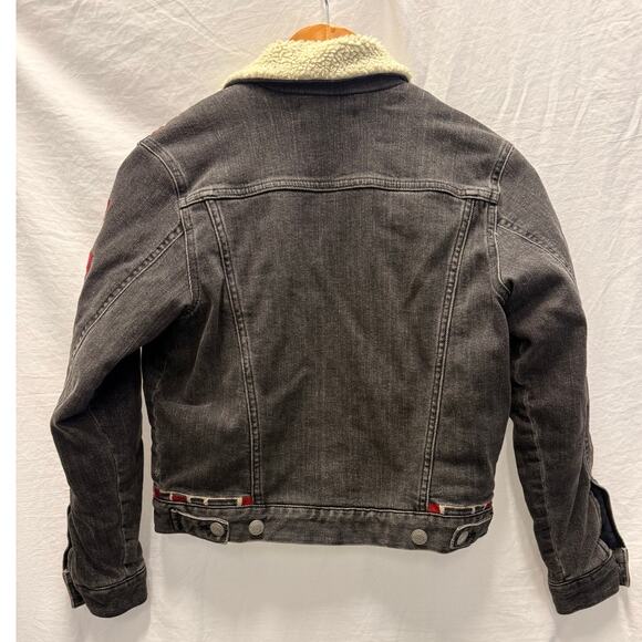 Isabel Marant Pour‎ H&M Tribal Arms Denim Jean Jacket Girls US 9-10Y - Picture 3 of 7